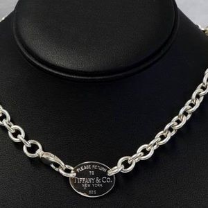 Tiffany&Co. Return To Tiffany 925 Oval Tag Choker